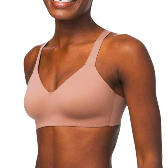 Lululemon Athletica Hold True Lightweight Yoga Bra Dusty Bronze Brown 32DD - Picture 1 of 7